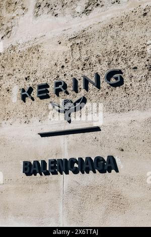 Paris, France - October 1, 2023: Kering and Balenciaga headquarters, located in the former Hopital Laennec in the 7th arrondissement of Paris. Stock Photo