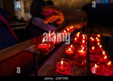 Engelse Kerk, church dating from the 15th century, Begijnhof Chapel, Amsterdam, Netherlands. Stock Photo