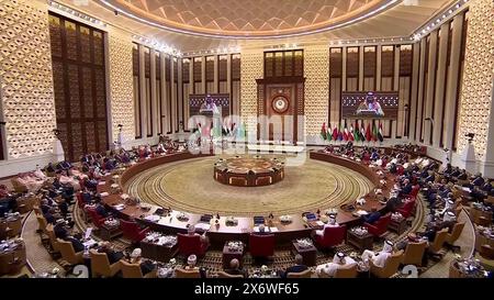 Manama, Bahrain. 16th May, 2024. The 33rd Arab League Summit meets in Manama, Bahrain, on Thursday, May 16, 2024. Photo by Bahrain News Agency/UPI Credit: UPI/Alamy Live News Stock Photo