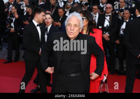 May 16, 2024, Cannes, Cote D'azur, France: ABEL FERRARA attends the 'Megalopolis' Premiere screening at the 77th Annual Cannes Film Festival at Palais des Festivals in Cannes, France (Credit Image: © Mickael Chavet/ZUMA Press Wire) EDITORIAL USAGE ONLY! Not for Commercial USAGE! Stock Photo