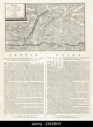 Battle of Ramillies, 1706, 1706 print Plan of the Battle of Ramillies ...