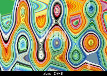 close up of the colourful abstract illustration bakground Stock Photo