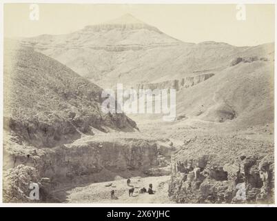 Valley of the Kings, Valley of the Tombs of the Kings (title on object), photograph, Francis Frith, (mentioned on object), Thebes, in or after 1856 - in or before c. 1862, paper, albumen print, height, 164 mm × width, 224 mm Stock Photo