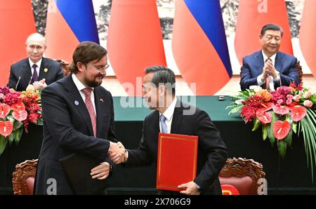 Following the Russia-China talks, a series of documents were signed in the presence of both leaders. President of the People’s Republic of China Xi Jinping. Stock Photo