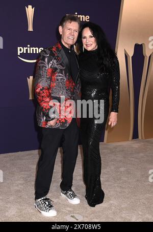 Friso, USA. 16th May, 2024. Randy Travis and Mary Davis arriving at the 59th Academy of Country Music Awards held at the Ford Center at The Star on May 16, 2024 in Friso, TX © Tammie Arroyo/AFF-USA.com Credit: AFF/Alamy Live News Stock Photo