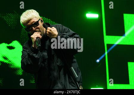 Verona, Italy. 16th May, 2024. The Italian songwriter Gazzelle, pseudonym of Flavio Bruno Pardini, is performing on stage at Arena di Verona for his special live show on May 16, 2024, in Verona, Italy. (Photo by Roberto Tommasini/NurPhoto) Credit: NurPhoto SRL/Alamy Live News Stock Photo