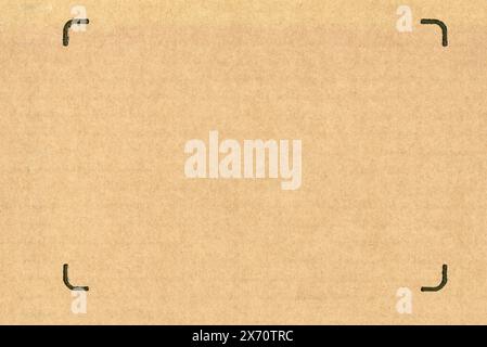 brown corrugated cardboard texture useful as a background Stock Photo