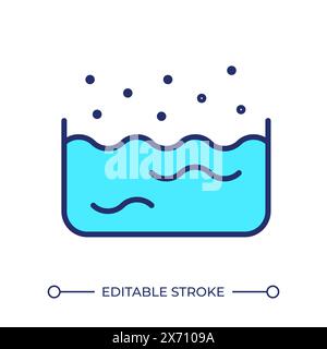 Evaporation RGB color icon Stock Vector