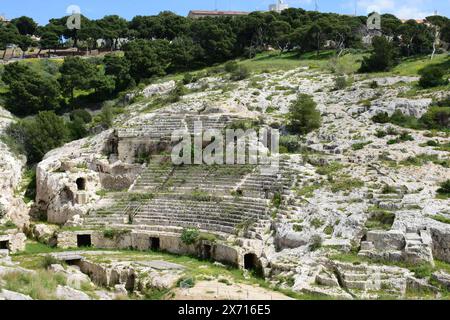 Roman Amphitheatre, Cagliari, Sardinia, Italy Stock Photo