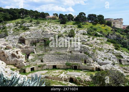 Roman Amphitheatre, Cagliari, Sardinia, Italy Stock Photo