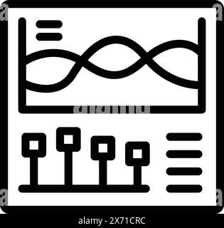 Startup capital failure icon outline vector. Market bankruptcy. Business data breakdown Stock Vector