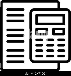 Financial failure icon outline vector. Startup bad investment. Economic crisis collapse Stock Vector