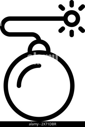 Startup development trouble icon outline vector. Crisis explosion. Crashed new project Stock Vector