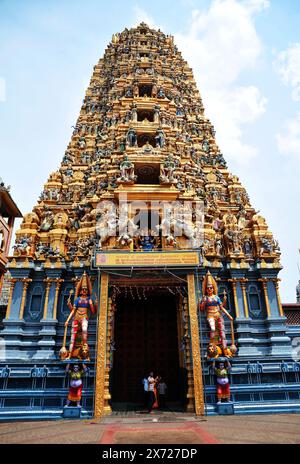 Sri Muthumariamman Thevasthanam Hindu Temple in Matale, Sri Lanka Stock Photo