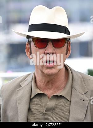 Cannes, France. May 17th, 2024. Nicholas Cage attending The Surfer photocall, at the Palais de Festival, part of the 77th edition of The Cannes Film Festival. Credit: Doug Peters/EMPICS/Alamy Live News Stock Photo