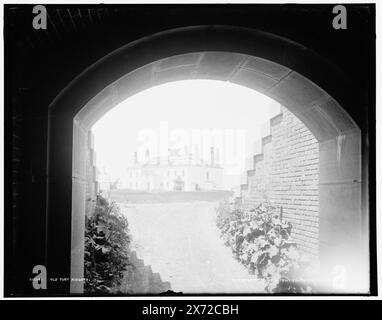 Old Fort Niagara, Detroit Publishing Co. no. 012141., Gift; State Historical Society of Colorado; 1949,  Fort Niagara (N.Y.) , Forts & fortifications. , United States, New York (State) Stock Photo