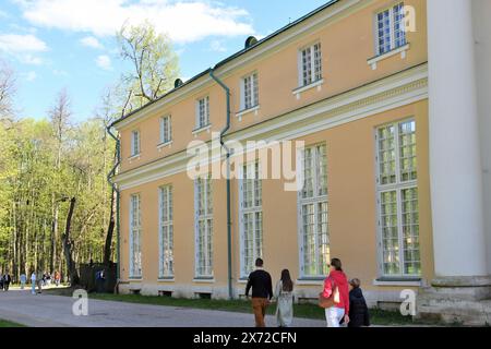 Krasnogorsk, Russia - 1 May. 2024. The Grand Palace in the Arkhangelskoye Estate Museum. Historical building Stock Photo