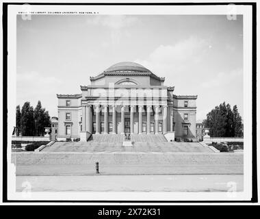 The Low Library, Columbia University, New York, N.Y., '2844 G' on negative., Detroit Publishing Co. no. 018537., Gift; State Historical Society of Colorado; 1949,  Columbia University, Buildings. , Libraries. , Universities & colleges. , United States, New York (State), New York. Stock Photo