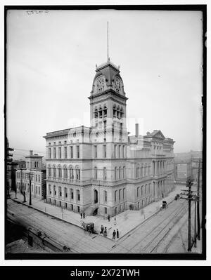 City Hall, Louisville, Ky., Title from jacket., 'G 3587' on negative., Detroit Publishing Co. no. 034333., Gift; State Historical Society of Colorado; 1949,  City & town halls. , United States, Kentucky, Louisville. Stock Photo