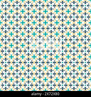 Seamless ornament flower pattern tile. Batik Vector. Java Ornament vector Stock Vector