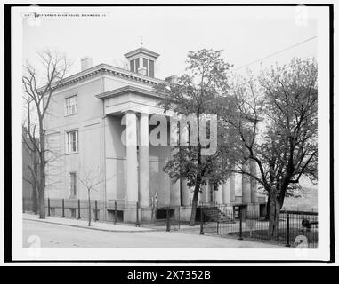 Jefferson Davis house i.e. Confederate Museum, Richmond, Va., Detroit Publishing Co. no. 018714., Gift; State Historical Society of Colorado; 1949,  Davis, Jefferson,, 1808-1889, Homes & haunts. , Galleries & museums. , Dwellings. , United States, Virginia, Richmond. Stock Photo