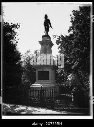 Andre Monument, Tarrytown, N.Y., Detroit Publishing Co. no. 016915., Gift; State Historical Society of Colorado; 1949,  Andre, John,, 1751-1780, Monuments. , Monuments & memorials. , United States, History, Revolution, 1775-1783, Monuments. , United States, New York (State), Tarrytown. Stock Photo