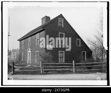 Birthplace of John Adams, Quincy, Mass., Detroit Publishing Co. no. 017010., Gift; State Historical Society of Colorado; 1949,  Adams, John,, 1735-1826. , Birthplaces. , United States, Massachusetts, Quincy. Stock Photo