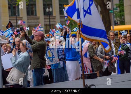 Yom Haatzmaut Chicago 2024 Stock Photo