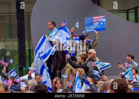 Yom Haatzmaut Chicago 2024 Stock Photo