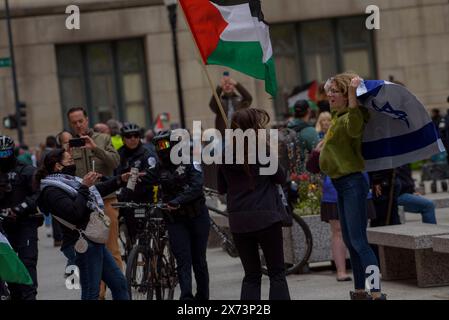 Yom Haatzmaut,Chicago 2024 Stock Photo