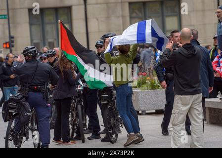 Yom Haatzmaut Chicago 2024 Stock Photo