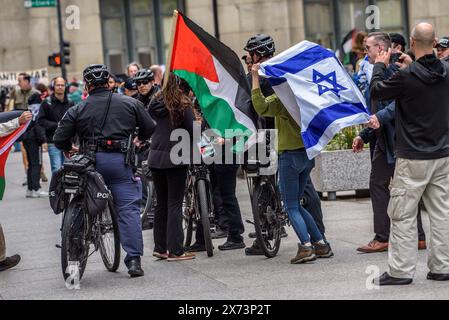 Yom Haatzmaut Chicago 2024 Stock Photo