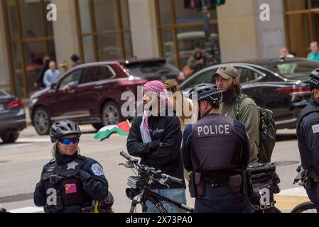 Yom Haatzmaut Chicago 2024 Stock Photo