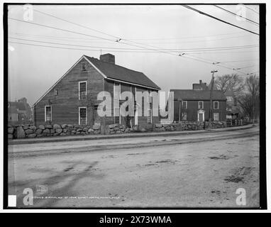 Birthplace of John Quincy Adams, Quincy, Mass., '1885' on negative., Detroit Publishing Co. no. 017009., Gift; State Historical Society of Colorado; 1949,  Adams, John Quincy,, 1767-1848. , Birthplaces. , United States, Massachusetts, Quincy. Stock Photo