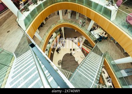 Staircase in Liverpool Central Library, Liverpool, England. Stock Photo