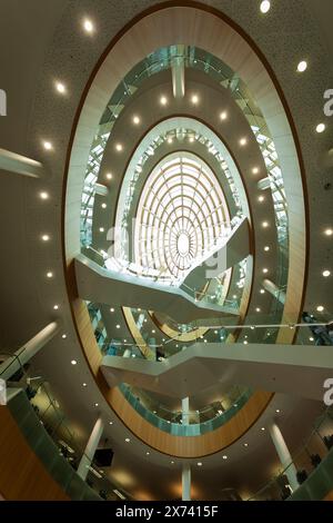 Staircase in Liverpool's Central Library. Stock Photo