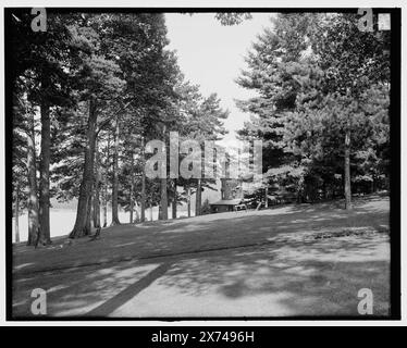 The Lawn at Sagamore Hotel, Lake George, N.Y., Title from jacket., '3541' on negative., Detroit Publishing Co. no. 034482., Gift; State Historical Society of Colorado; 1949,  Resorts. , United States, New York (State), George, Lake. , United States, New York (State), Warren County. , United States, New York (State), Green Island. Stock Photo