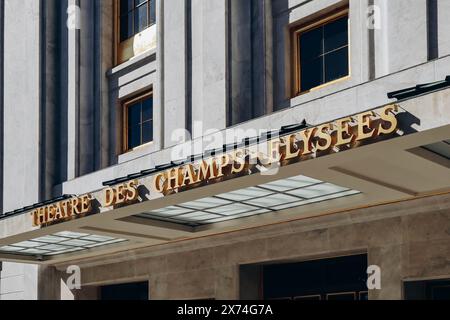 Paris, France - September 24, 2023: The Theatre des Champs-Elysees, an entertainment venue standing at 15 avenue Montaigne in Paris. Stock Photo