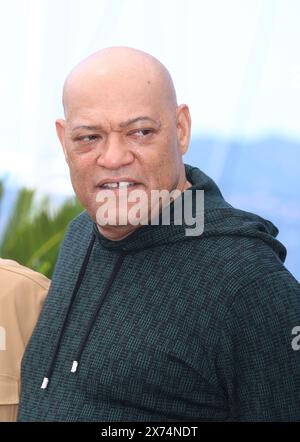 Cannes, France. 17th May, 2024. Laurence Fishburne attends the 'Megalopolis' Photocall at the 77th annual Cannes Film Festival at Palais des Festivals on May 17, 2024 in Cannes, France. Photo: DGP/imageSPACE Credit: Imagespace/Alamy Live News Stock Photo