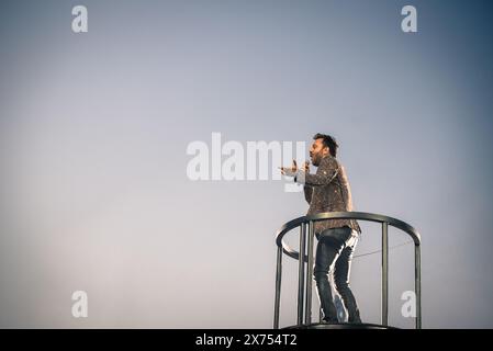 Torino, Italia. 2022. The Italian singer Cesare Cremonini performed live on the stage of the Stadio Grande Torino. Credit: Andrea Pinna Stock Photo