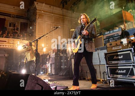 Newcastle, UK- American band the Black Crowes perform at o2 City Hall, Newcastle on 17th May 2024 as part of their Happiness Bastards 2024 tour. Photo credit: Jill O'Donnell/Alamy Live News Stock Photo