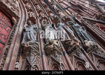 Strasbourg, France;October,13,2023 : Cathedral of Our Lady of Strasbourg or Notre-Dame de Strasbourg Cathedral. The Strasbourg Minster is a Catholic c Stock Photo