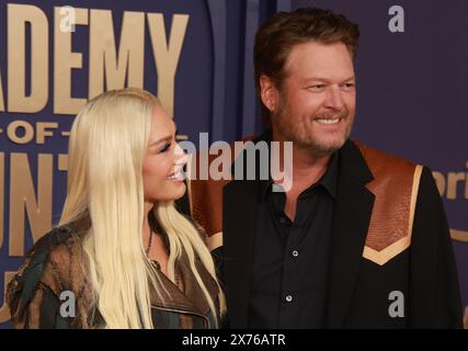 Frisco, USA. 17th May, 2024. Blake Shelton, Gwen Stefani attend the 59th Academy of Country Music Awards at Omni Frisco Hotel at The Star on May 16, 2024 in Frisco, Texas. Photo: Ozzie B/imageSPACE/Sipa USA Credit: Sipa USA/Alamy Live News Stock Photo