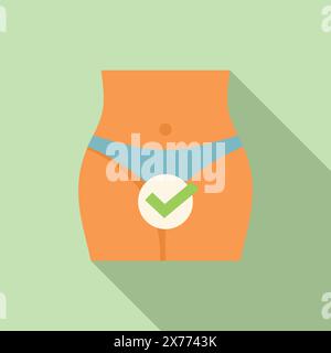 Achieve success in weight loss with a flat belly achievement icon vector illustration depicting the positive results of a healthy lifestyle. Dieting. Exercise Stock Vector