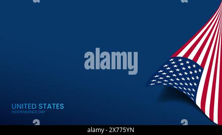 USA Independence day bannner presentation copyspace Stock Vector