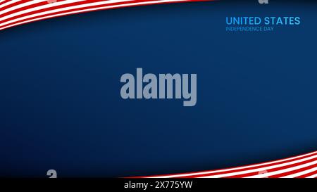 USA Independence day bannner presentation copyspace Stock Vector