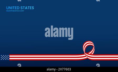 USA Independence day bannner presentation copyspace Stock Vector