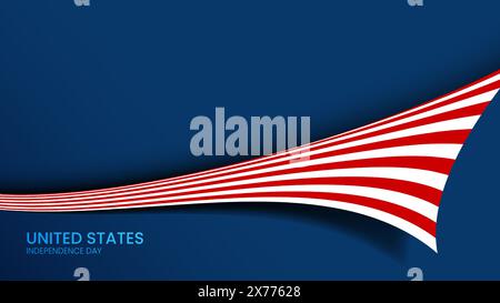 USA Independence day bannner presentation copyspace Stock Vector