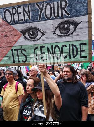 London, UK. 18th May, 2024. National Demonstration: NAKBA 76 march, London, UK. Credit: nidpor/Alamy Live News Stock Photo