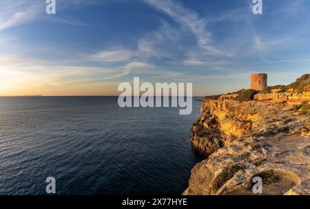 Cala Pi, Spain - 28 January, 2024: view of the boathouse and cove at ...